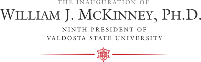 The inauguration of William J. Mckinney Ph.D. Ninth President of Valdosta State University