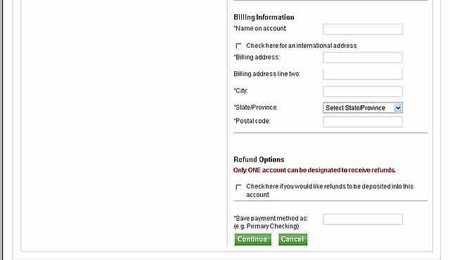 Billing Information