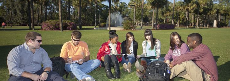 Students Walking Near West Hall