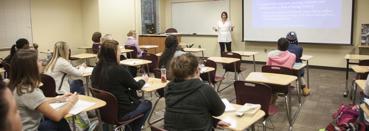 Professor Teaching a Class