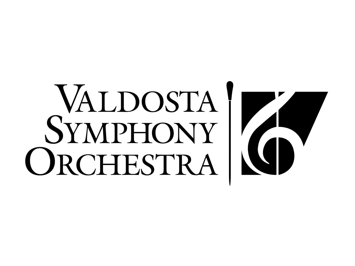 Valdosta Symphony Orchestra Logo - This logo was created for the Valdosta Symphony Orchestra as an update to their previous logo. The graphic is regularly used in their marketing materials created by the university.